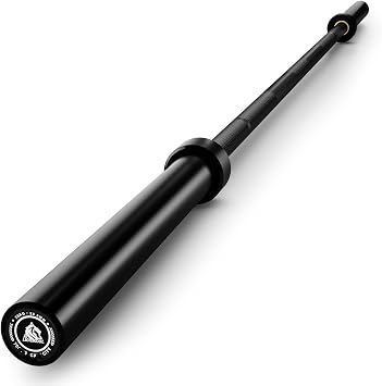 LIONSCOOL Olympic Barbell, Straight Bar and EZ Curl Bar, 2 Inch Barbell Bar for Strength Training, Weightlifting and Powerlifting