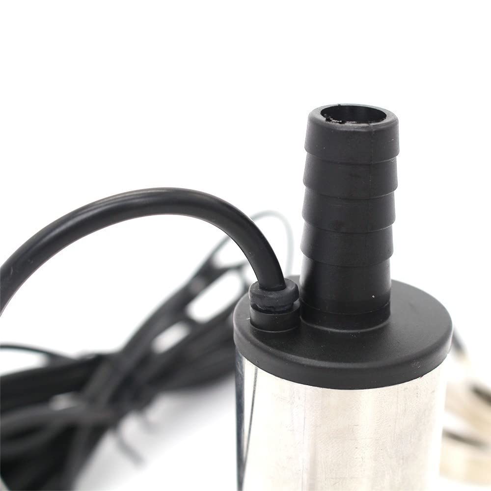 Pompa sommergibile per pozzetto 12V 24V DC Pompa Sommergibile Elettrica for Il Pompaggio di Acqua Diesel 12L/min In Acciaio Inox Borsette Pompa di Trasferimento Del Carburante Pompa di trasferimento (
