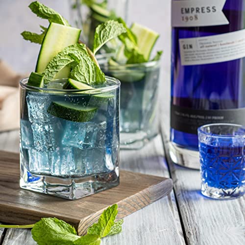 Square Drinking Whiskey Glasses Set of 4, Old Fashioned Glass Cup Bar Set, Stemless Everyday Rocks Whisky Glass Best Present for Men, Scotch, Bourbon, Vodka, Wine, Cocktail, Liquor, Tequila, Smoothie - Image 4