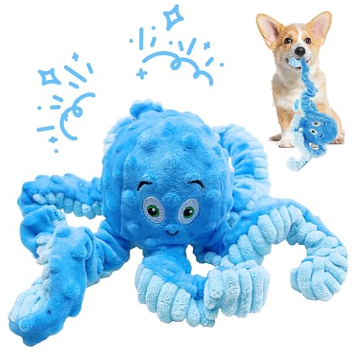 Squeaky Dog Toys for Large Dogs Plush Dog Toys with Soft Fabric -...