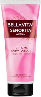 Senorita Woman Perfume Body Lotion for Nourishing, Hydrating, Soft, Supple,Healthy Skin with Argan Oil and Shea Butter 200 Ml