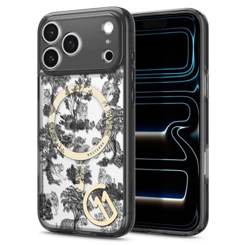 Image of Spigen Ultra Hybrid MagFit Back Cover Case for iPhone 17 Pro Max, c11 Collection, MagSafe Compatible, Camera Control Covered, 3D Effect with Hexa-Layer Print - PC+TPU | Nocturne