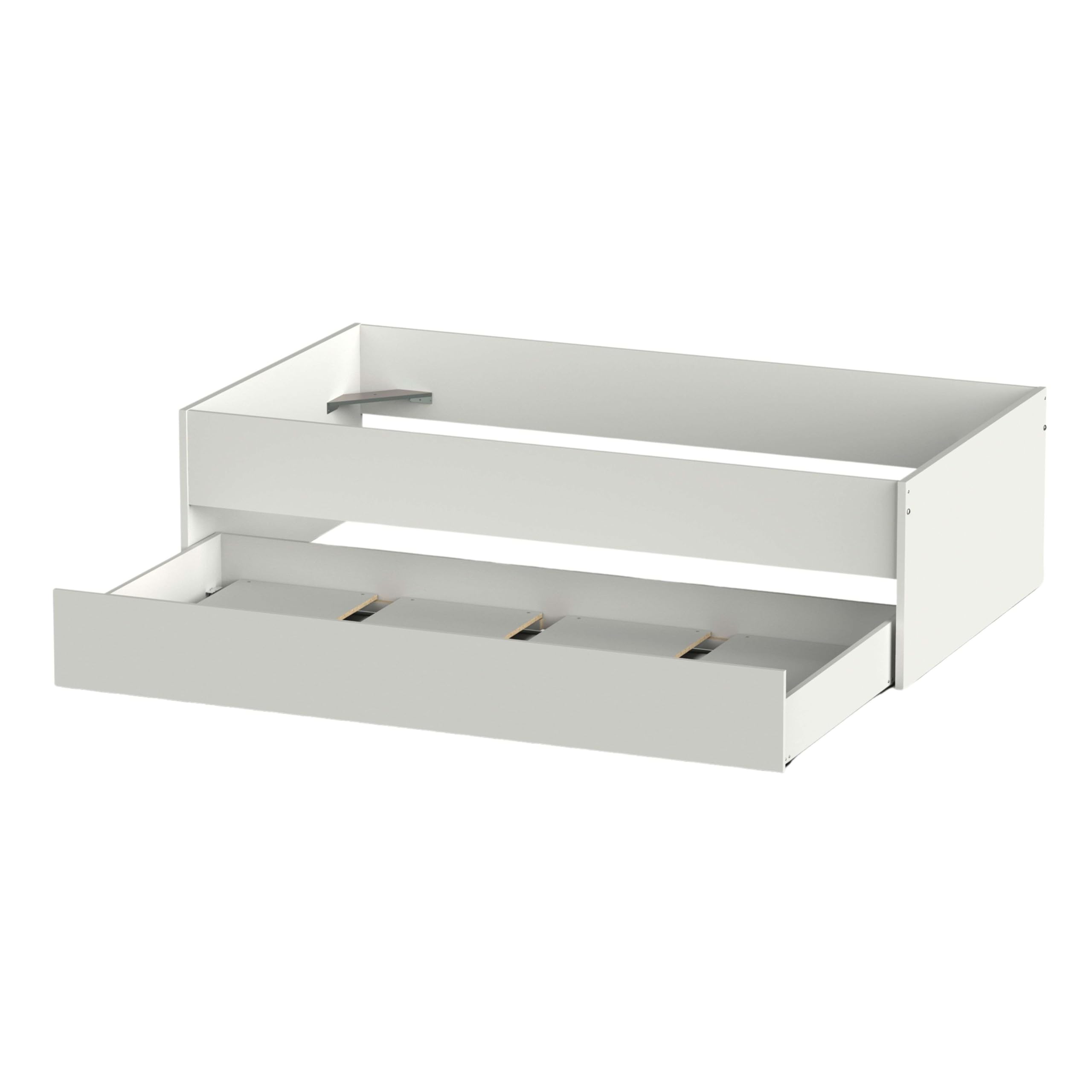Miroytengo Pack Muebles Dormitorio Juvenil Tibet Estilo Contemporáneo en Color Blanco Mate (Cama 105x190 cm + Armario + Cómoda)