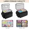 LEFORZ Large Sewing Supplies Organizer(13 x 8 x 9 in),Double-Layer Sewing Accessories Storage and Organizer Case Bag,Protable Travel Sewing Box Sewing Basket for Sewing Tools,Black(Bag Only)