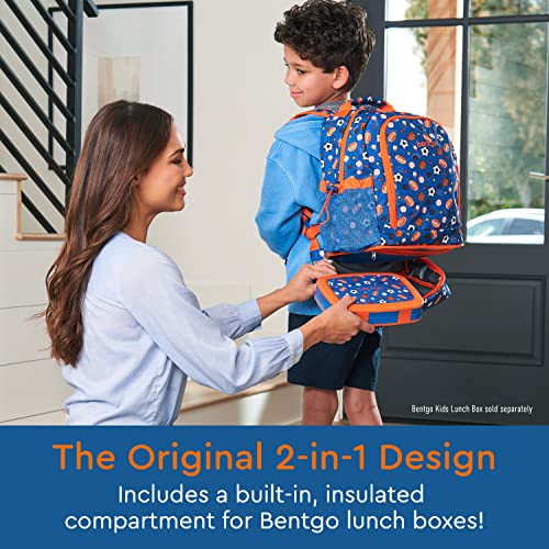 Image of Bentgo Kids 2-in-1 Backpack & Insulated Lunch Bag with Padded Straps