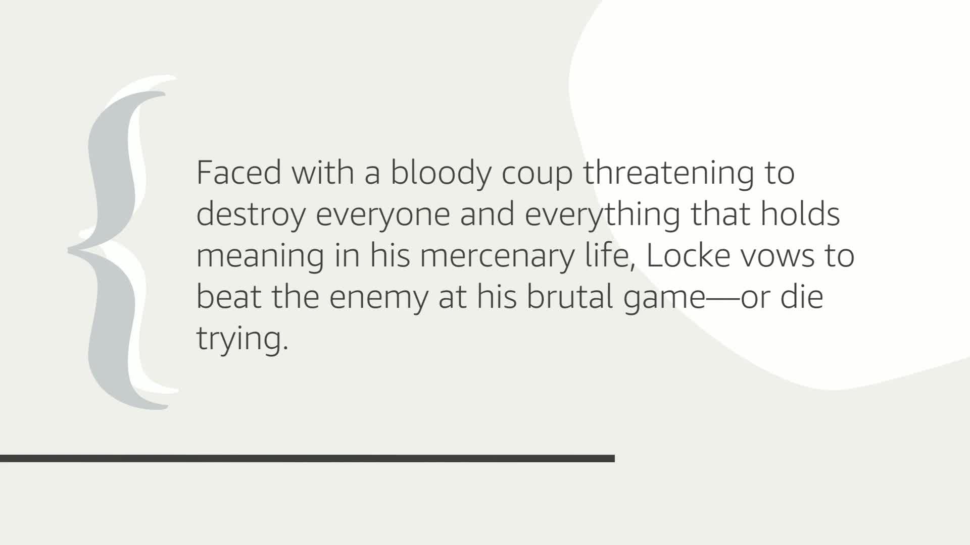 Lies of Locke Lamora: The deviously twisty fantasy adventure you will not want to put down