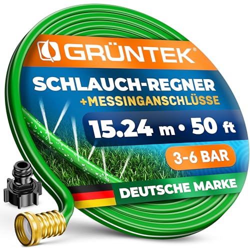GRÜNTEK Schlauch-Regner, Sprühschlauch, Rasensprenger...