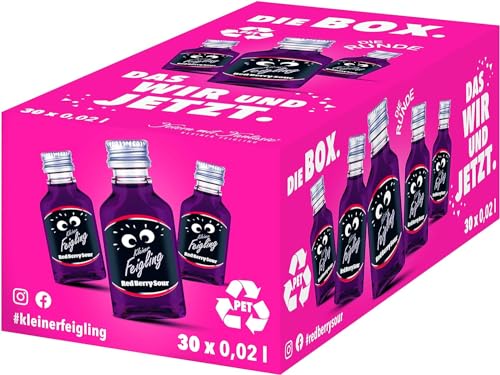 Kleiner Feigling | Red Berry Sour | 30 x 20ml | Marken-Spirituose | Premium Likör | Feiern mit...