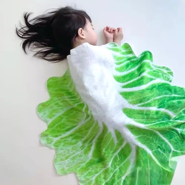 Amazon｜☆白菜そっくり☆ ブランケット 子供用かけ布団 おくるみ 白菜