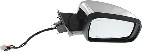 Miniatura 3 de Espejo de puerta eléctrico lado derecho del pasajero 2011-2016 para Jeep Grand Cherokee Manual plegable cromado con memoria y luz de señal CH1321358