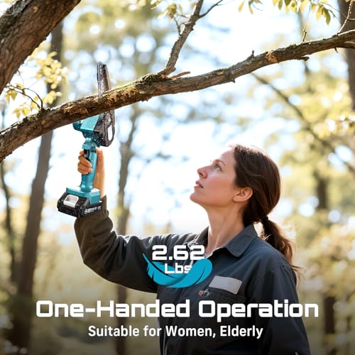 Seesii Mini Chainsaw, 6-inch Mini Chainsaw Cordless, Handheld…