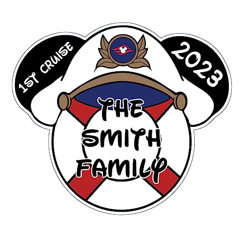 Custom Captain Hat Magnet, Personalized cruise magnet