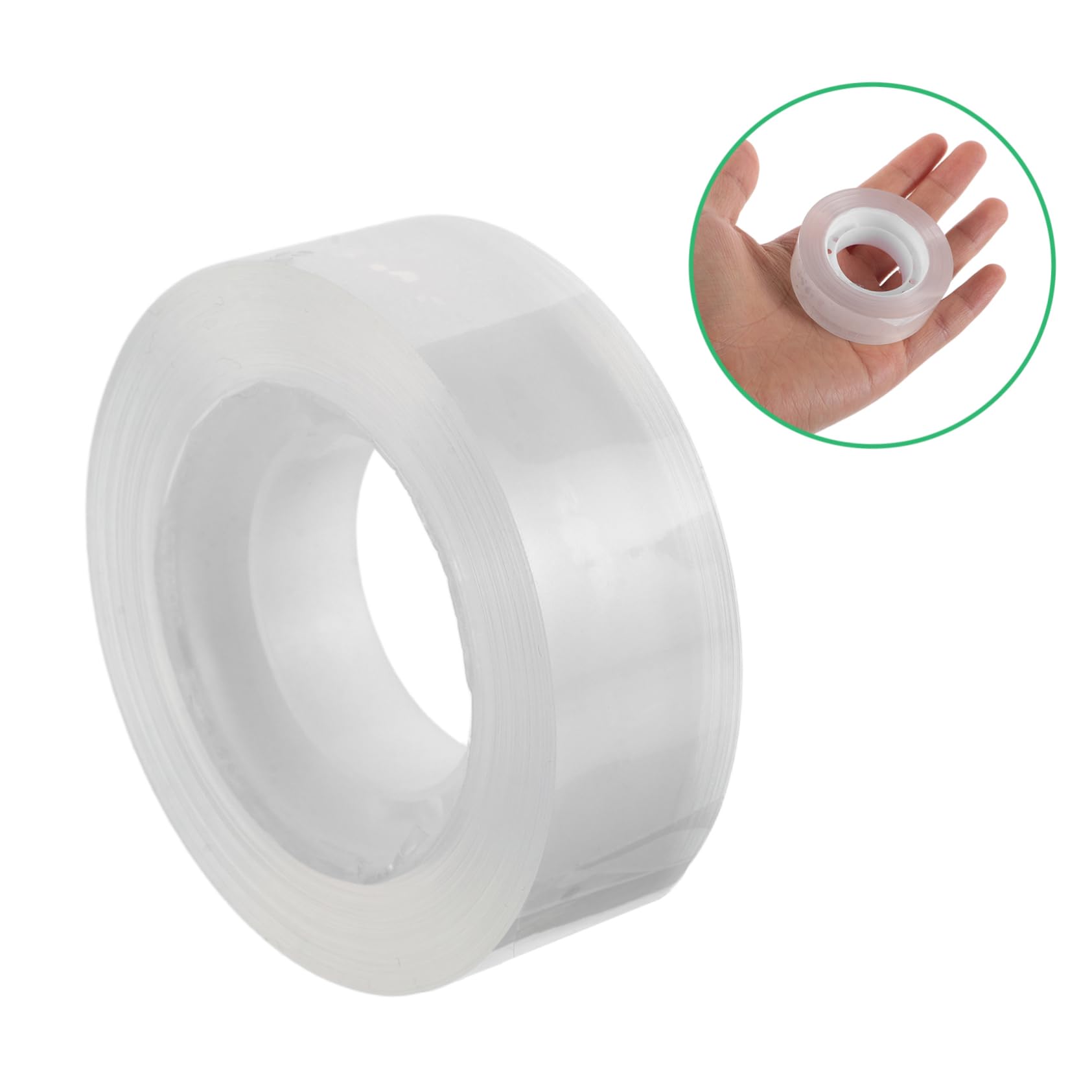 VILLCASE Nastro Trasparente 48 Pezzi, Ricariche Adesive per Dispenser | Pezzi da 18mm, Colla per Carta e Correzioni Discrete, Scuola e Ufficio, Uso Quotidiano e Compiti Festa Scuola Decor