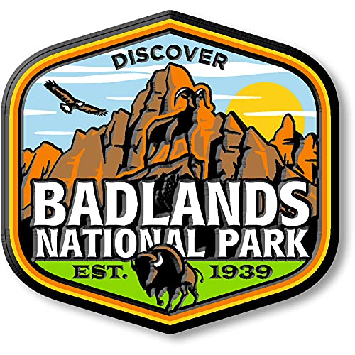 Imán decorativo Badlands National Park 3 x 2.9 pulgadas miniatura 1