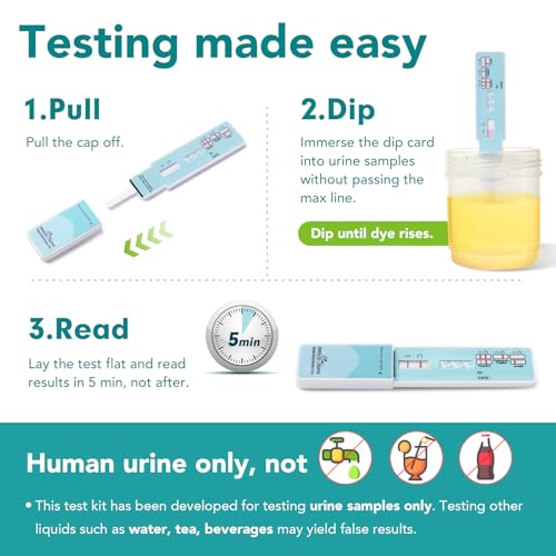 Image of Easy@Home 9 Pack Marijuana Drug Test Kit - Urine THC Test for Home Use