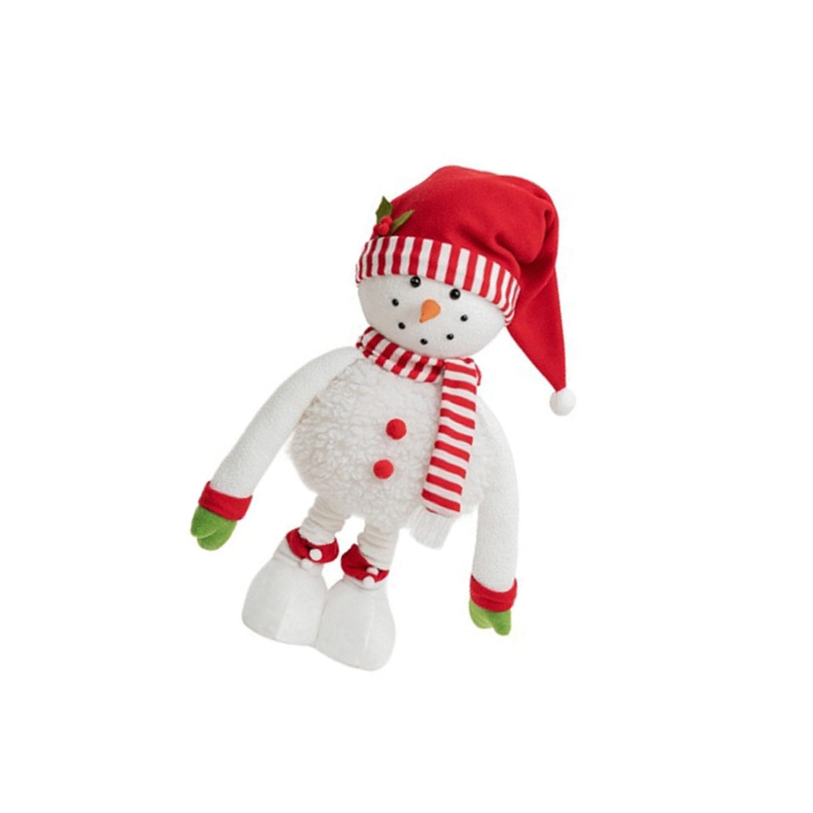 carotoe Modifiable Standing Snowfigure Christmas Decoration for Inside Holiday Celebratory Party Permanent Polyster Easy Assembly Snowfigure Deck