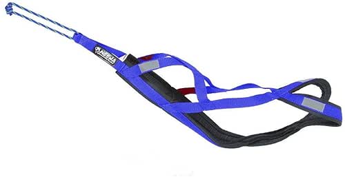 Neewa Pro Sled Dog Harness (Blue, Medium (Neck 17 Chest