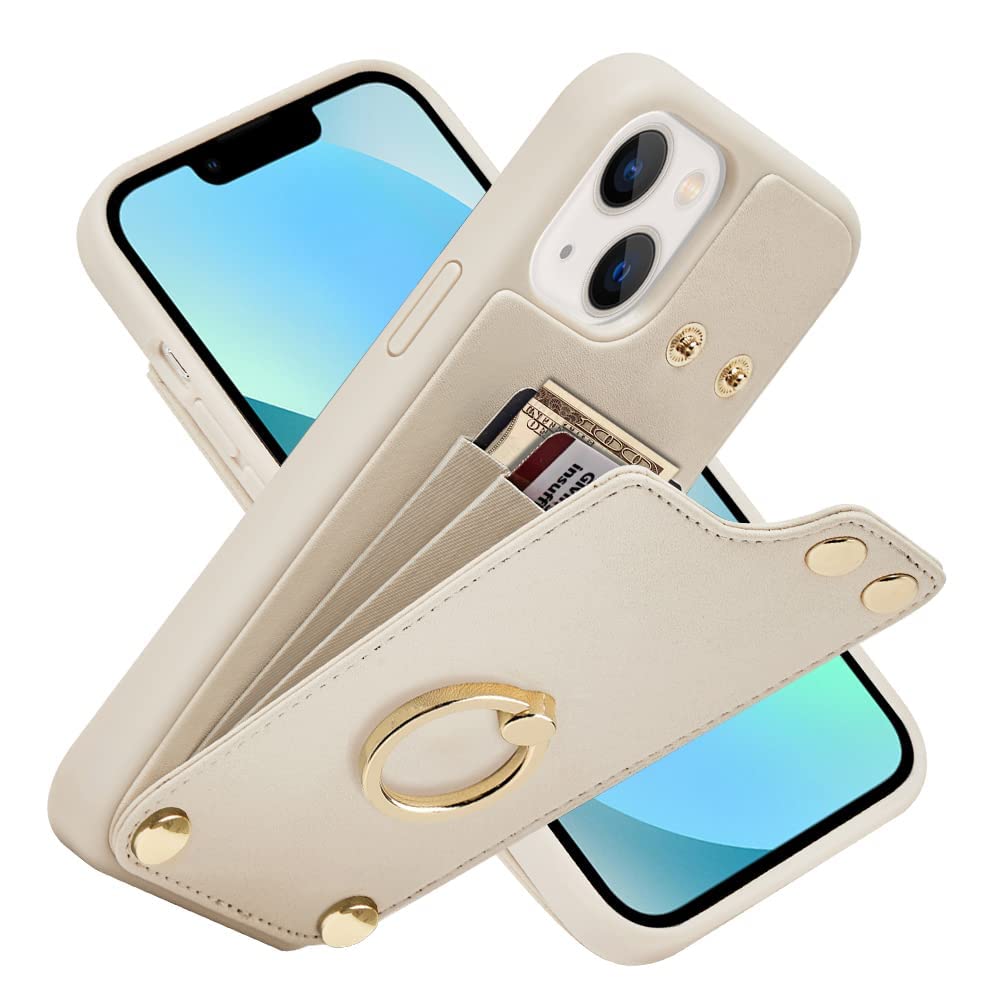 Custype Iphone 13 Case Microfiber Leather Case Iphone 13 Card