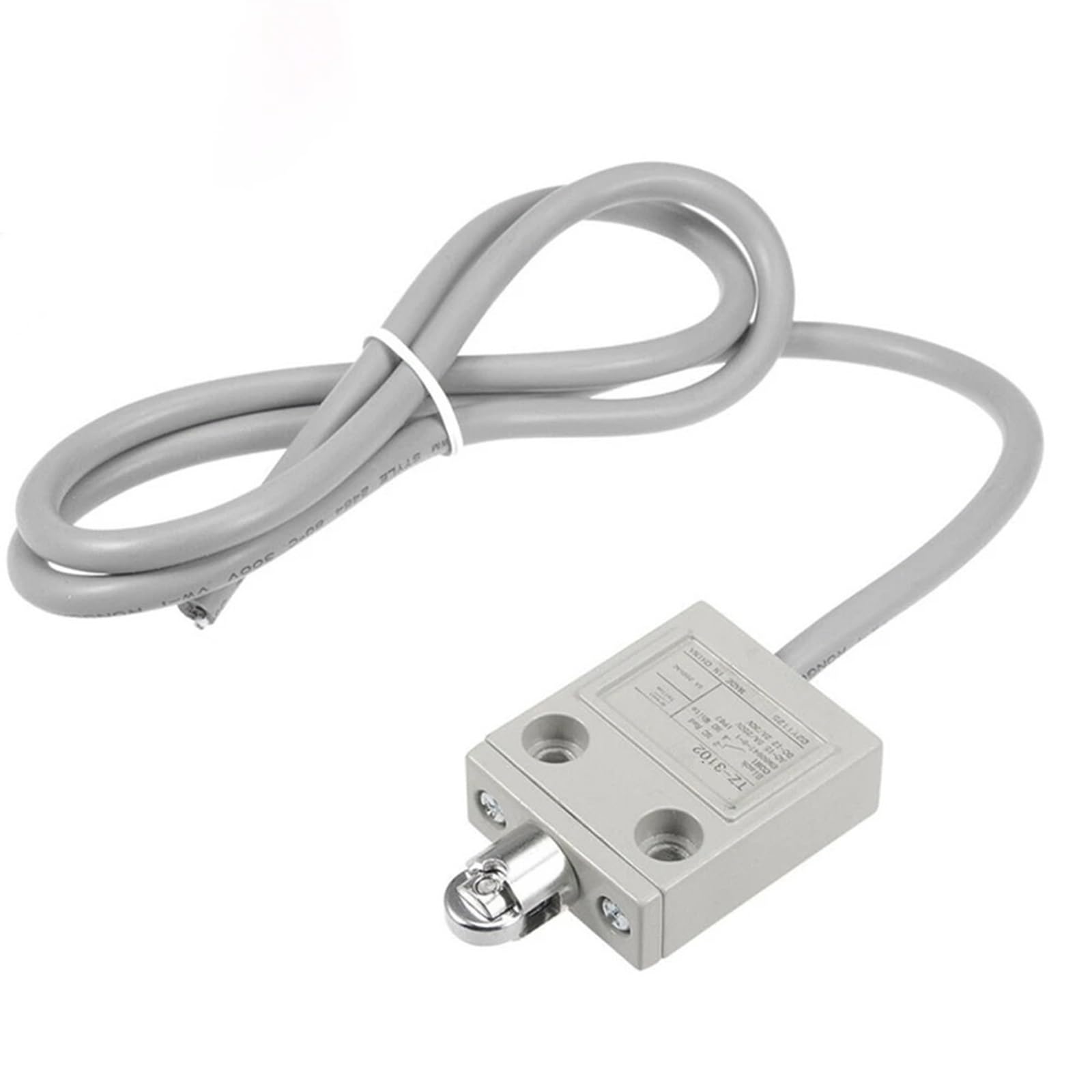 Interruptor de límite de émbolo de rodillo TZ-3102, momentáneo, compacto, precableado, 1 NC + 1 NO, 1 unidad