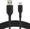 Belkin USB-C Cable BUSB Type-C Cable for Boost Charge USB-C-USB Cable, Note10, S10, Pixel 4, iPad Pro, Nintendo Switch and more 1 meter, Black