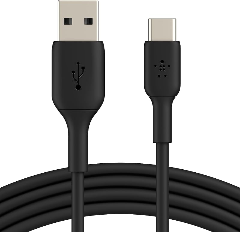 USB A to USB C 15W Braided Cable 6.6ft iPhone Charger Cord | iPhone 17/16/15, Samsung Galaxy S26, Google Pixel 10, iPad, AirPods, Nintendo Switch 2, Steam Deck, CarPlay, car charger cord