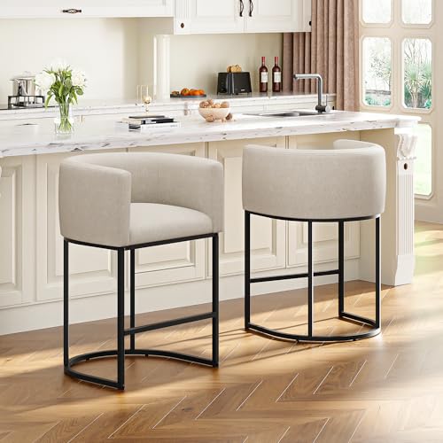 VATROS 26' H Counter Height Bar Stools Set of 2, Modern...