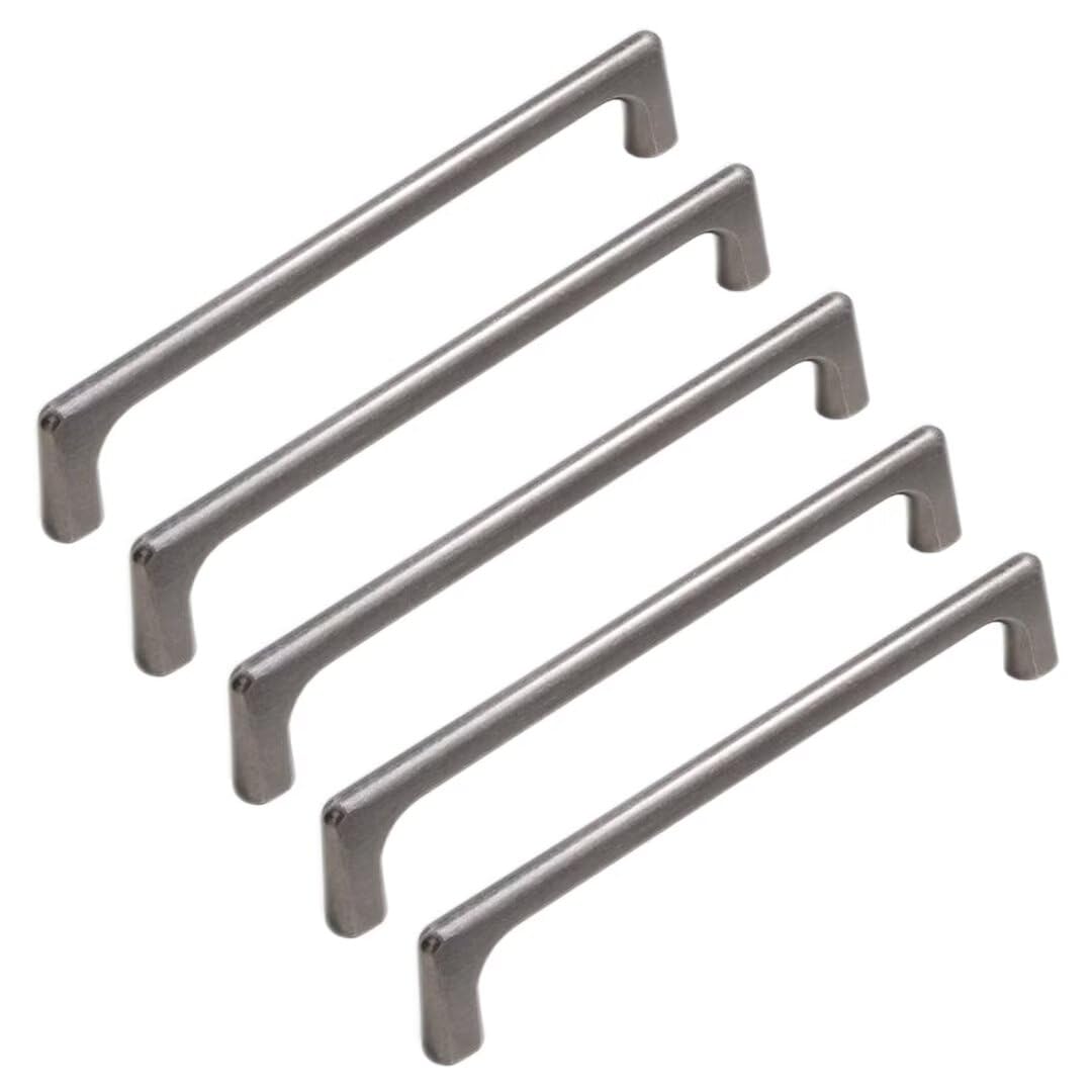 TYYCKJ 5 Pack Door Handle Pull Cabinet Pulls Handles, Solid Aluminum Alloy Door Handle for Cabinet Wardrobe Knob, Closet Door Pulls, Drawer Hardware Kitchen Handles with Screws