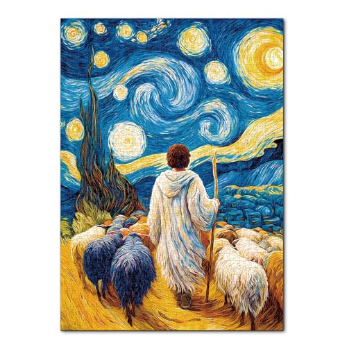 Puzzle Jigsaw Circular Jesus Christ 1000 Piezas 26.6 pulgadas para Adultos