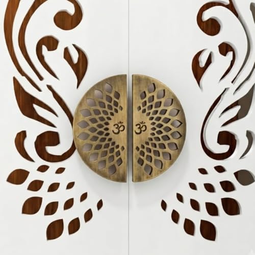 Image of Om Design Cabinet Handle 8 Inch Antique Finish Stainless Steel Door Handle for Wardrobe, Kitchen Cabinets & Furniture Drawer Pull Handle - (Set of 1)