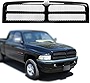 CarPartsDepot Black Frame Honeycomb Mesh Style Front Upper Grille Grill Fit For 1994-2002 Dodge Ram 1500 2500 3500 Pickup Truck, CH1200188 5EZ51RX8