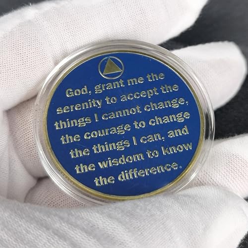 Phoenix in Flames Sobriety Chip Rising from Addiction with Strength AA Medallion Recovery Challenge Coin - Image 3