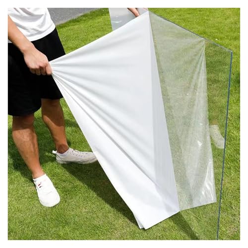 Hoja de plástico de policarbonato transparente para pérgola, techo de techo, panel de invernadero fácil de cortar y doblar para jardín (1,2 x 2 m)