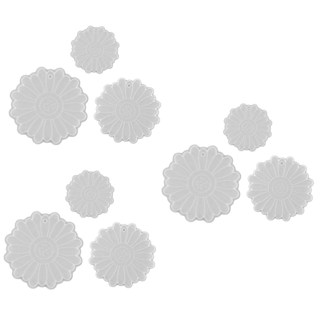 EXCEART 9pezzi Stampo Silicone Per Fai Da Te Molletta Per Resina Epossidica Facile Da Usare e Pulire Creatività Illimitata Per Artigianato e Decorazioni