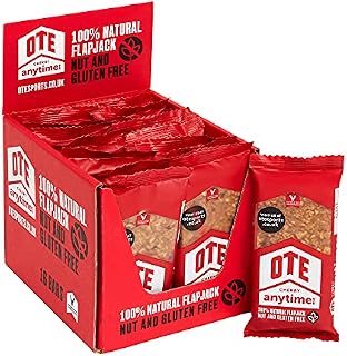 OTE Anytime Bars - Energy Bars for Cycling - Nut & Gluten Free Nutrition Snacks for Running - Endurance Flapjacks - Box of 16 x 62g