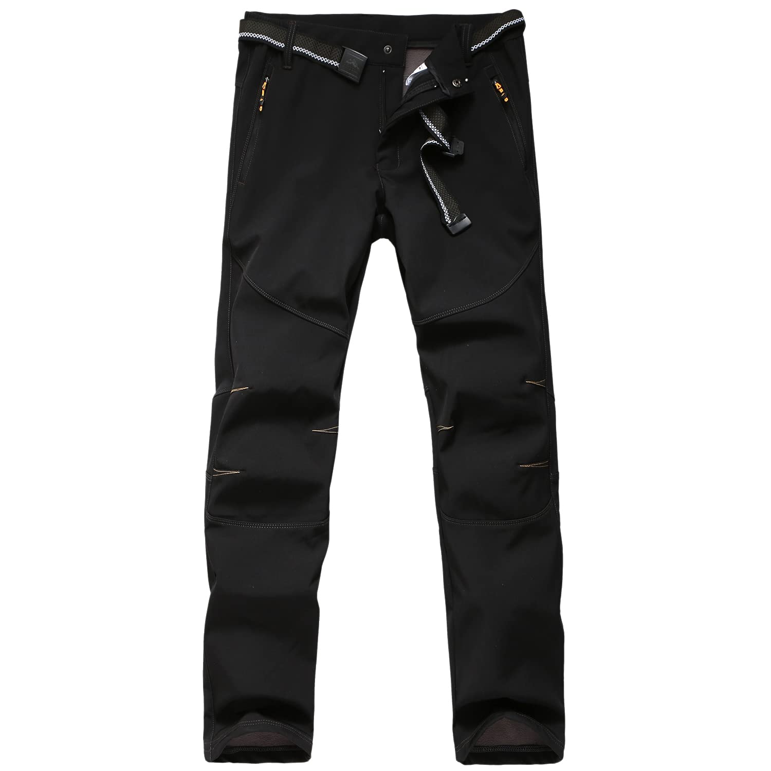 FLYGAGA Herren Wanderhose Softshellhose Warm Gefüttert Fleece Winterhose SkiHosen Snowboardhose Wasserdicht Winddicht Berghose Funktionshose Trekkinghose Outdoorhose Herbst Winter