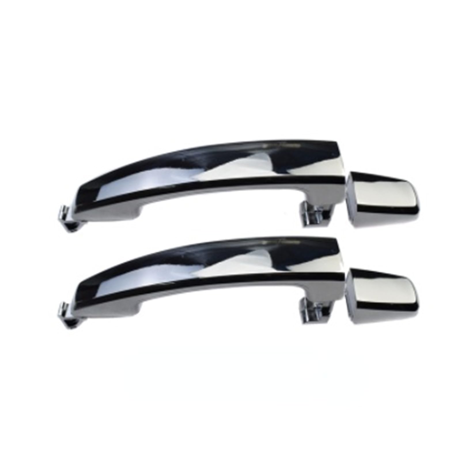 BYSKJZ Car Outer Door Handle Replacement for for Captiva for Sport for Aveo 2007-2015 Chrome Front Rear Left Right Exterior Door Handle 96468266 96468306(Pair C)
