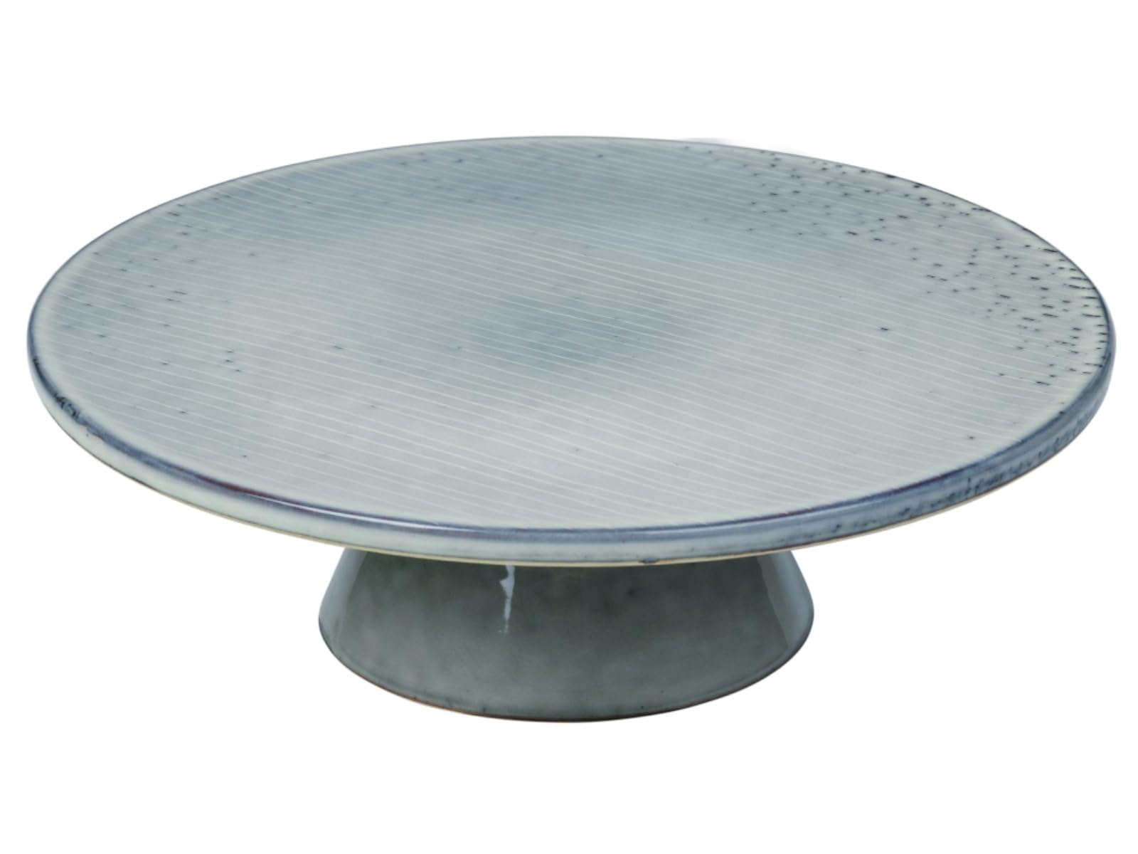 Broste Copenhagen Nordic Sea patera na ciasto z kamionki, unikatowa, nadaje się do mycia w zmywarce, nadaje się do użycia w kuchence mikrofalowej, wymiary: wysokość: 10 cm, średnica: 30 cm, 14533419