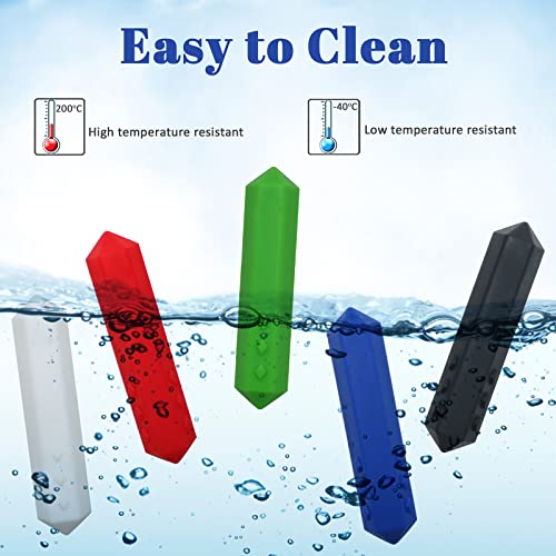 Chew Necklaces for Sensory Kids - 5 Pack Silicone Chewy Toys for ADHD, Autism, SPD, Oral Motor Therapy Tool with Textured Surface, Anxiety Relief Chewables - Image 8