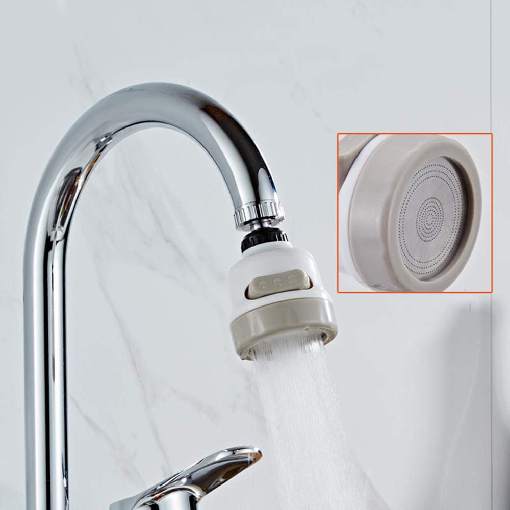 Faucet Rubinetti a Montaggio a Parete Nera, Rame a 2 modalità, per lavello della Biancheria da Cucina, Calda e Fredda Girevole Universale, Nero-Nero b B.
