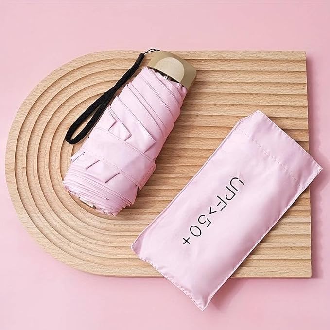 Image of ๐ช๐ข๐ข๐ ๐ญ๐ฌ UV Travel ๐ ๐ถ๐ป๐ถ ๐๐ผ๐น๐ฑ๐ถ๐ป๐ด Ultra Compact pastel ๐จ๐บ๐ฏ๐ฟ๐ฒ๐น๐น๐ฎ with Case, Manual Open ๐ฒ ๐ฅ๐ถ๐ฏ๐ Lightweight ๐ฃ๐ผ๐ฟ๐๐ฎ๐ฏ๐น๐ฒ, Small Sun & Rain ๐ฃ๐ผ๐ฐ๐ธ๐ฒ๐ ๐จ๐บ๐ฏ๐ฟ๐ฒ๐น๐น๐ฎ for Men and Women- Use in ๐ฅ๐ฎ๐ถ๐ป & ๐ฆ๐๐บ๐บ๐ฒ๐ฟ