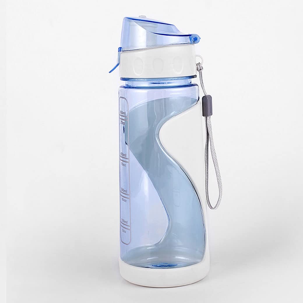 JUGTE Plastic Water Bottles for School Leak-Proof Travel Sport Outdoors Cycling Jogging Drink Bottle Sipper for Adults Kids Home Fitness Yoga Water bottles 600ML (Blue) (B0B11Y8XG3) Amazon Price History, Amazon Price Tracker