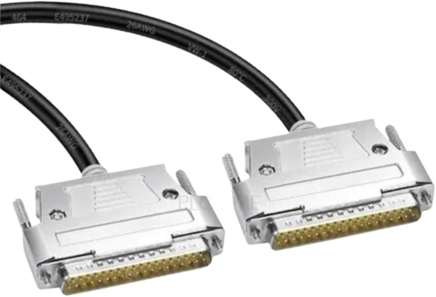 DB37 HDB37 37 Pin Extension Shielding Cable 26AWG, Metal Cover Openable, Male Or Female(Male to Male,5m)