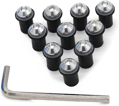 Miniatura 8 de FLPRO - Kit de tornillos universales para carenado, tornillos, tuercas, arandelas, kits de montaje de pernos de motocicleta, tornillos de carenado