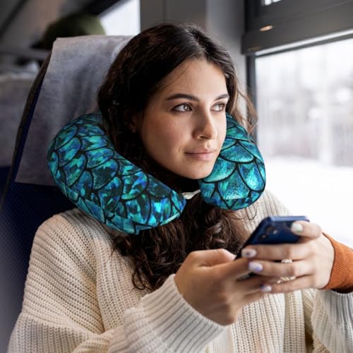 Almohada para viaje poliéster negro tradicional miniatura 6