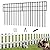 KYATE Garden Fence Animal Barrier, 30 Panels No Dig Fence 42.5ft(L) x13in(H), Rustproof Metal Defense Border, Dogs Rabbits Blocker Fence for Outdoor Yard & Patio