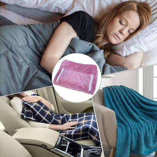 Manta calentada portátil Generico con batería recargable y tejido suave lavable 5