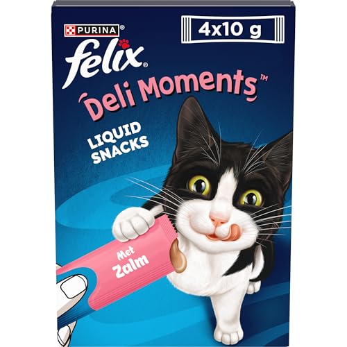 FELIX | Deli Moments™ | Chat |Savoureuses friandises liquides pour Chat et Chaton | Au Saumon|...