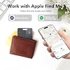 Tarjeta Rastreadora Ultra Delgada para Cartera (Solo iOS), Rastreador Bluetooth Inteligente para Apple Find My iPhone Cartera GPS, Soporta Carga Inalámbrica, Batería de 10 Años para Equipaje, Carteras, Mochilas, Llaves 4