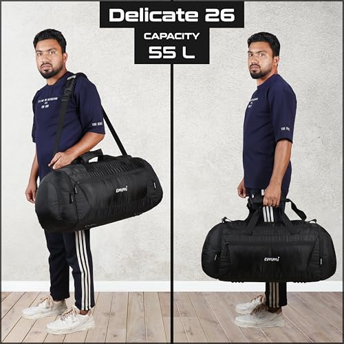 Image of Emmi Delicate Duffle Bag 55 L|Travel Bag for Men and Women |Weekend Holiday and Gym Bag |Sustainable and Durable Cabin Bag|Water Repellent |18 Months Warranty