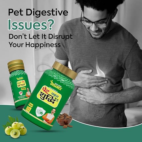 Image of Jeena Sikho Organics Pet Yakrit Pleeha Shuddhi kit | Gut Detox Kit | Ayurvedic Cleanse for Liver, Stomach & Spleen | Body Purification & Immunity Booster | Liver Detox supplement & Digestion Kit, 1 Granules, 100gm & 4 shots, 30ml